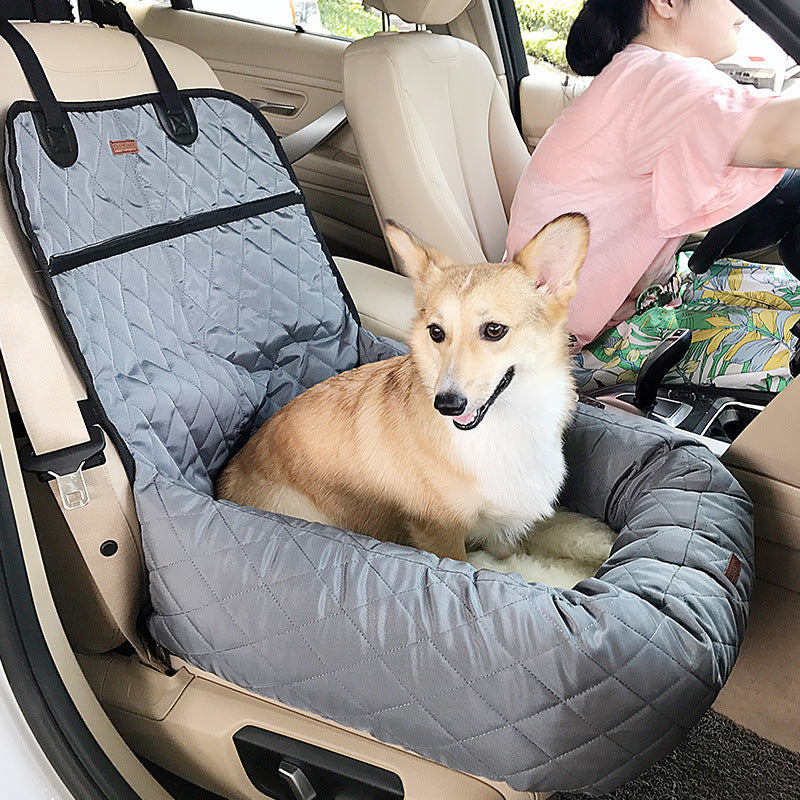 Deluxe Car Pet Bed with Cushion