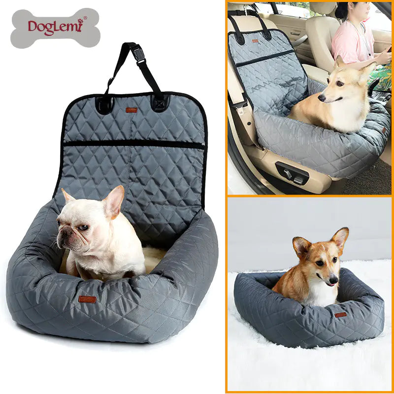 Deluxe Car Pet Bed with Cushion