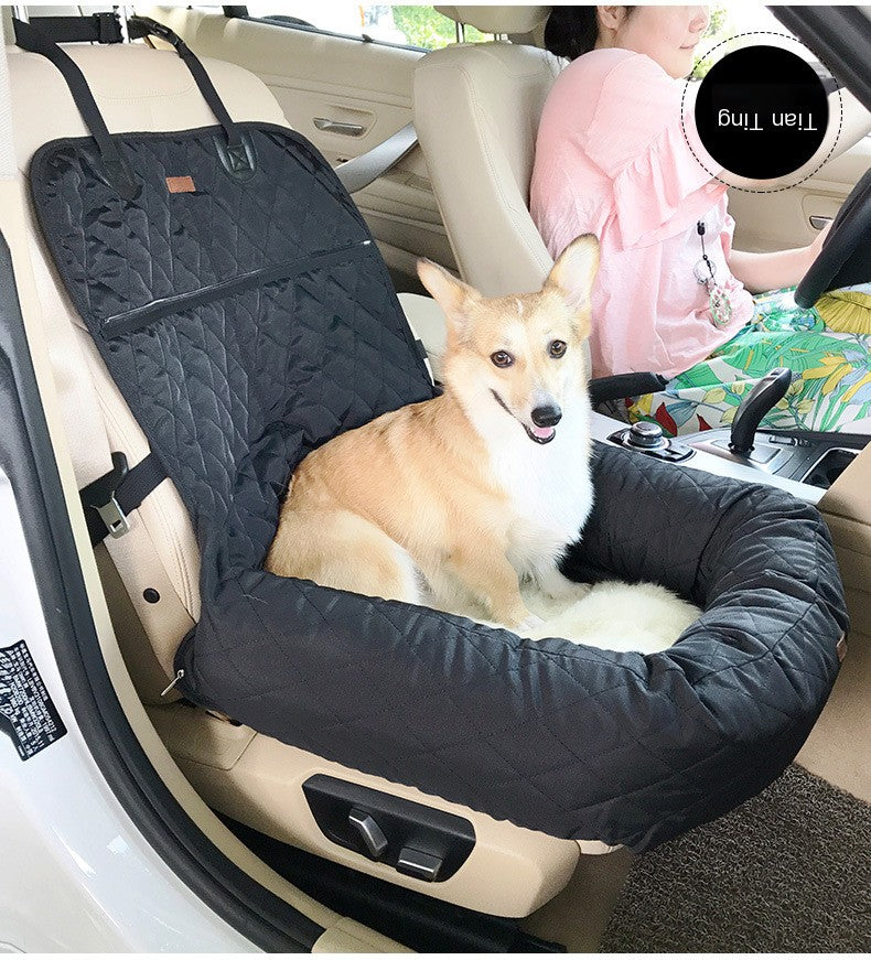 Deluxe Car Pet Bed with Cushion